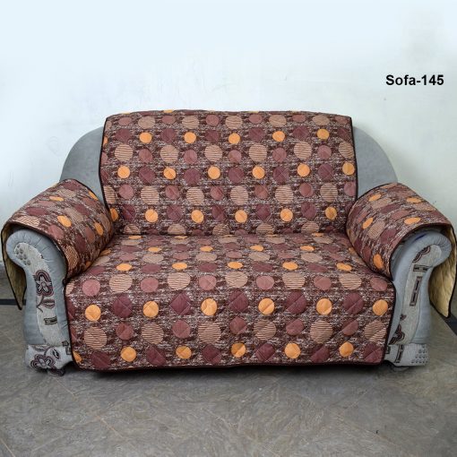 sofa coat Brown printed dot