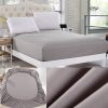 jersey fitted sheet grey