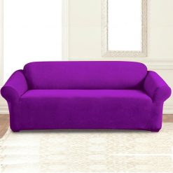 jersey sofa cover purple