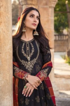MariaB New Arrivals 3pcs Embroidered Dhanak Suit 2021