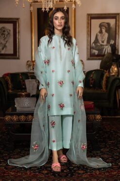 HONEY WAQAR fully embroidered silk with organza dupatta | HONEY WAQAR winter collections 2023