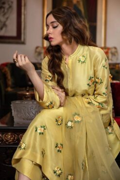 HONEY WAQAR fully embroidered silk with organza dupatta | HONEY WAQAR winter collections 2023