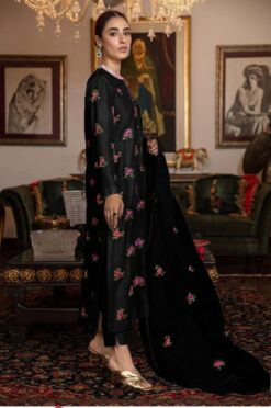 HONEY WAQAR fully embroidered silk with organza dupatta | HONEY WAQAR winter collections 2023