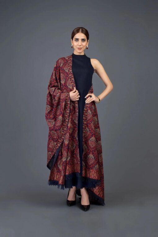 bareeze embroidered winter dhanak collections 2022