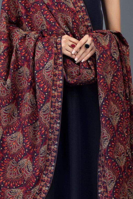 bareeze embroidered winter dhanak collections 2022