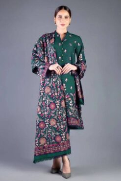 bareeze embroidered winter dhanak collections 2022