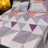 3 Pcs printed cotten bedsheet 2022
