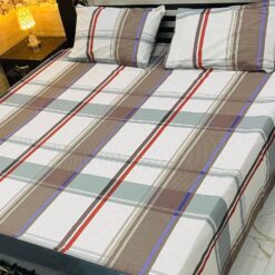 3 Pcs printed cotten bedsheet 2022