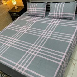 3 Pcs printed cotten bedsheet 2022