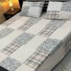 3 Pcs printed cotten bedsheet 2022