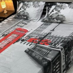 3 Pcs printed cotten bedsheet 2022