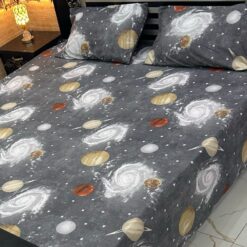 3 Pcs printed cotten bedsheet 2022