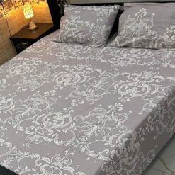 3 Pcs printed cotten bedsheet 2022