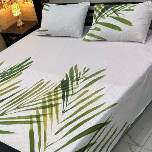 3 Pcs printed cotten bedsheet 2022