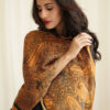 Digital Printed Silk Poetry Wool Shawl 2023