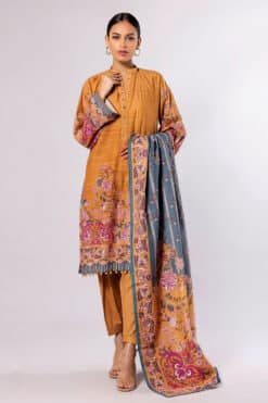Khaadi embroidered Winter dhanak collections 2023