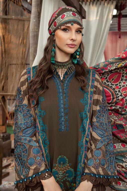 Mariab embroidered Winter dhanak collections 2023