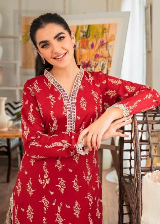 Zanib Chottani 3pcs Unstitched Digital Print Slub Khaddar Collection 2023