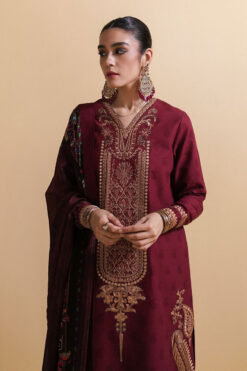 3pcs embroidered winter linen collections 2023