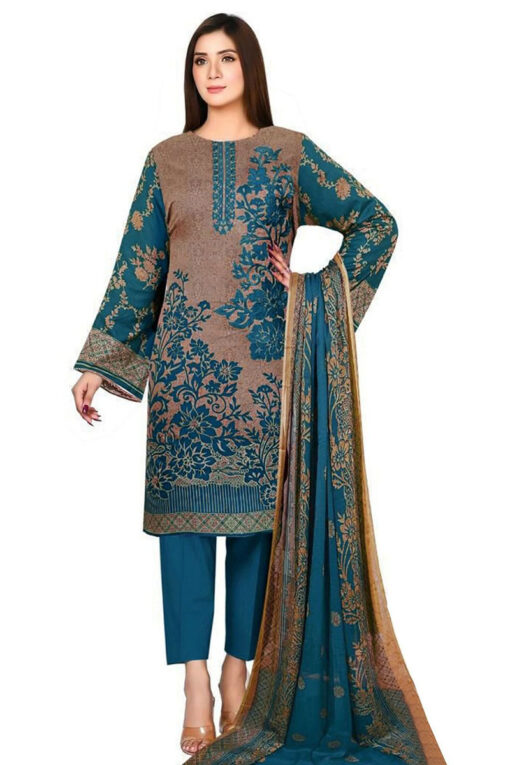 3pcs embroidered winter linen collections 2023