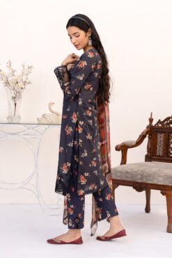 Zanib Chottani 3pcs Unstitched Digital Print Slub Khaddar Collection 2023