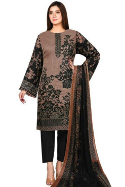 3pcs embroidered winter linen collections 2023