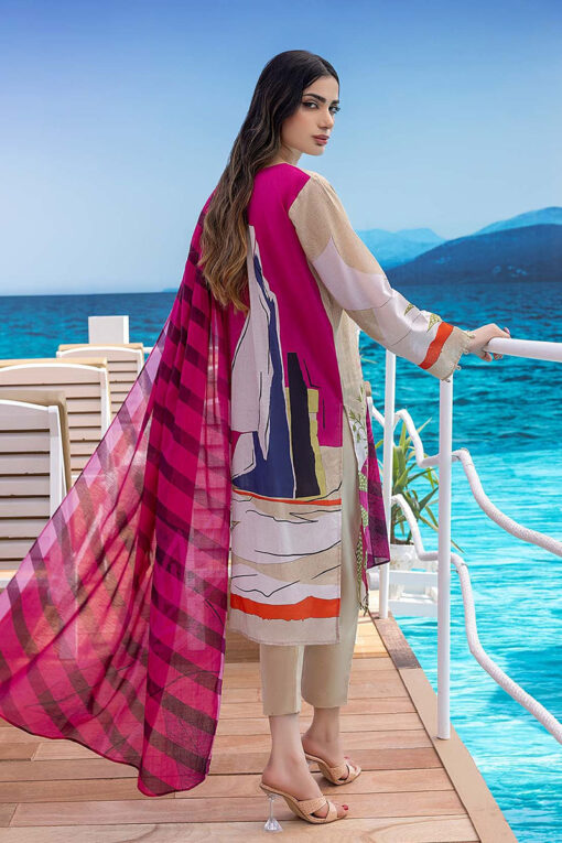 3pcs embroidered winter linen collections 2023