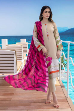 3pcs embroidered winter linen collections 2023