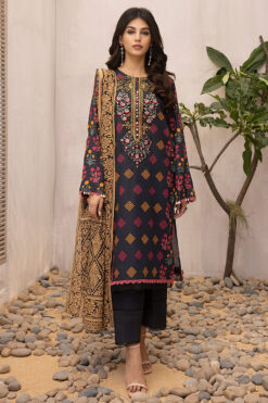 3pcs embroidered winter linen collections 2023