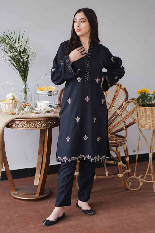 Aisling By Nirmal 3Pcs Embroidered Dhanak Collection 2023