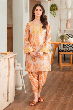 Zanib Chottani 3pcs Unstitched Digital Print Slub Khaddar Collection 2023