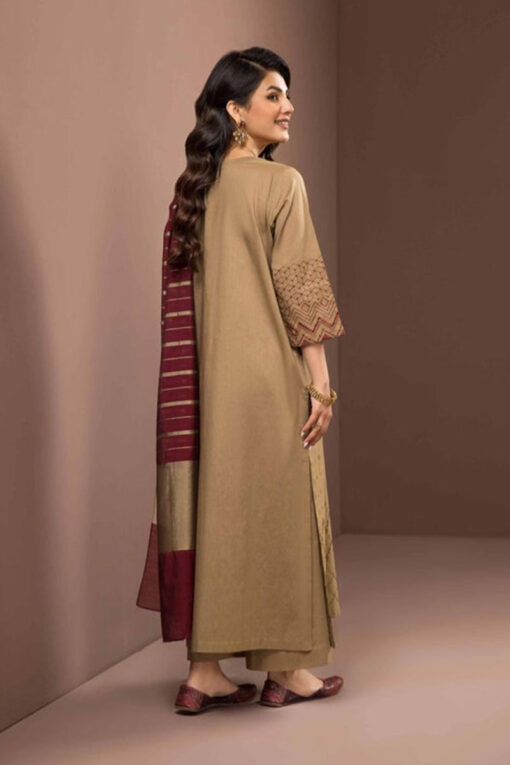 3pcs embroidered winter linen collections 2023