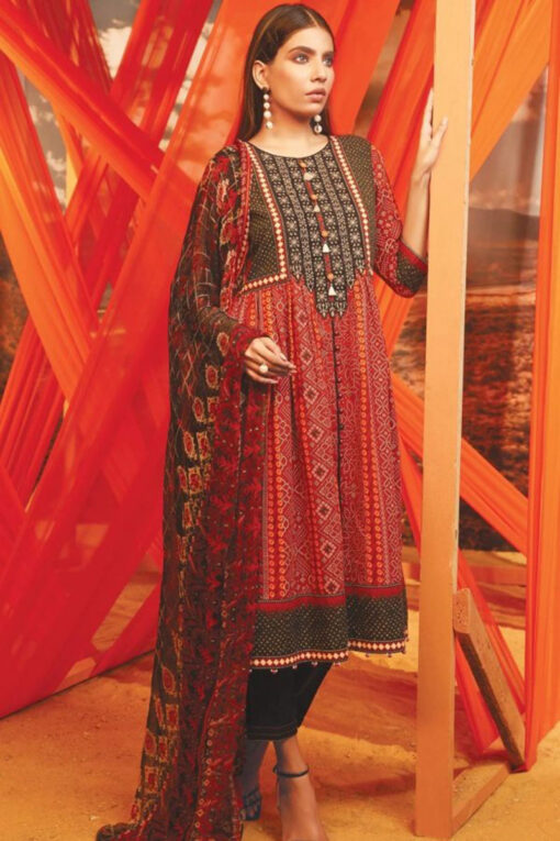 3pcs embroidered winter linen collections 2023