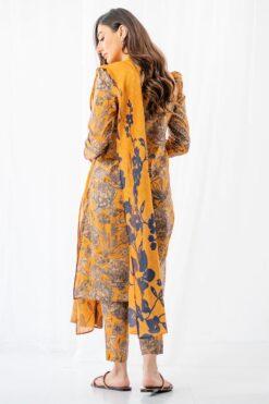 Zanib Chottani 3pcs Unstitched Digital Print Slub Khaddar Collection 2023