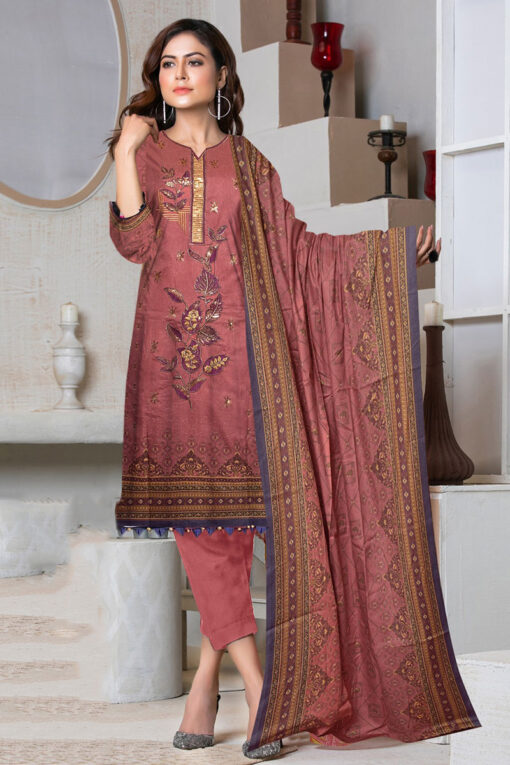 Bin Saeed embroidered Winter dhanak collections 2023