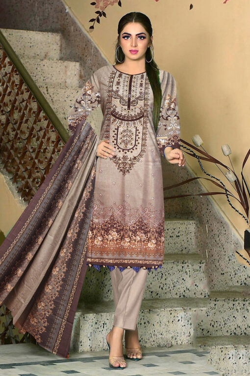 Bin Saeed embroidered Winter dhanak collections 2023