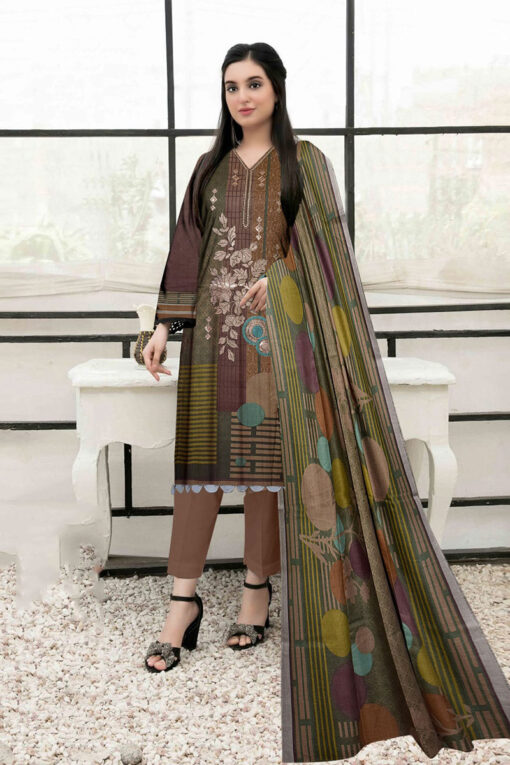 Gul Ahmed embroidered Winter dhanak collections 2023