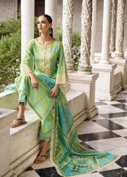 Zanib Chottani 3pcs Unstitched Digital Print Slub Khaddar Collection 2023