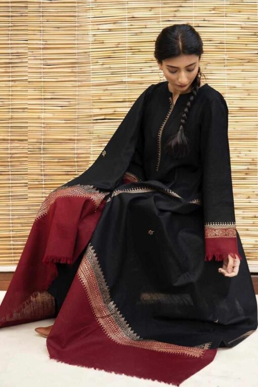 Khaadi embroidered Winter dhanak collections 2023