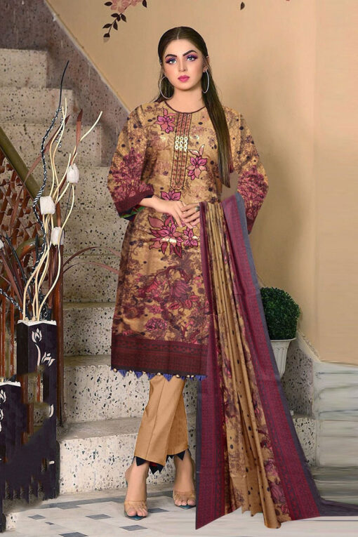 Safa Noor embroidered Winter dhanak collections 2023