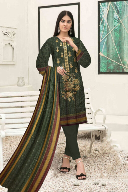Bin Saeed embroidered Winter dhanak collections 2023