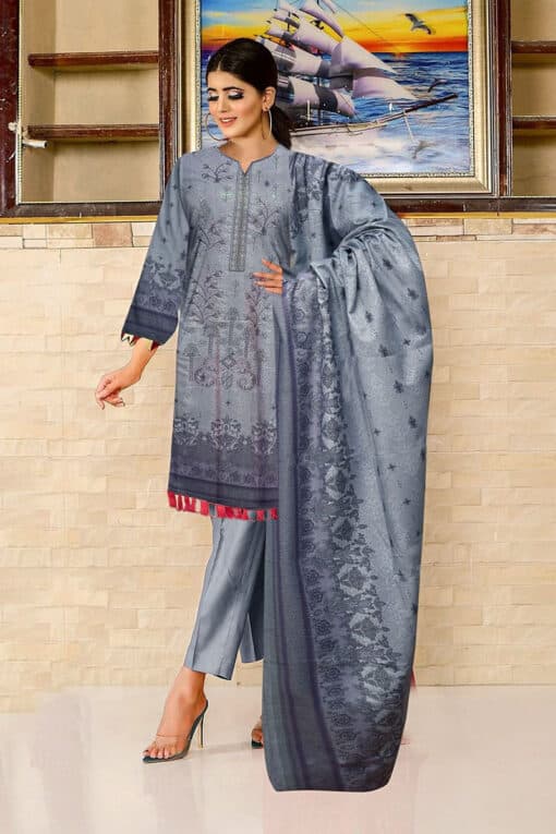 Gul Ahmed embroidered Winter dhanak collections 2023