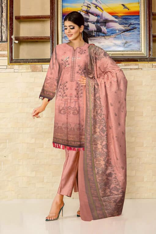 Gul Ahmed embroidered Winter dhanak collections 2023