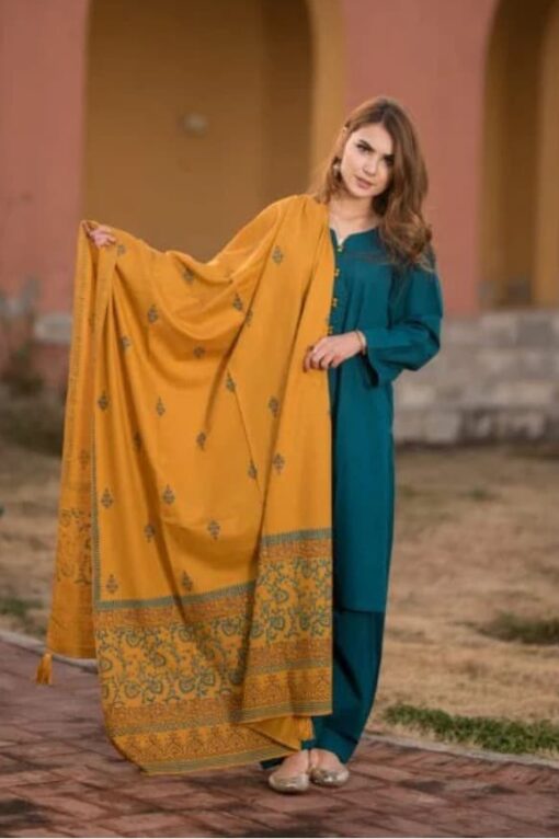 Aisling By Nirmal 3Pcs Embroidered Dhanak Collection 2023