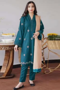 Aisling By Nirmal 3Pcs Embroidered Dhanak Collection 2023