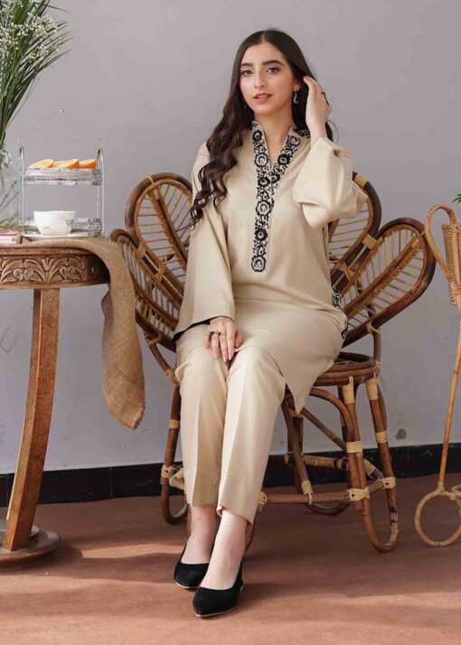 Aisling By Nirmal 3Pcs Embroidered Dhanak Collection 2023