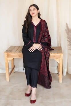 Aisling By Nirmal 3Pcs Embroidered Dhanak Collection 2023